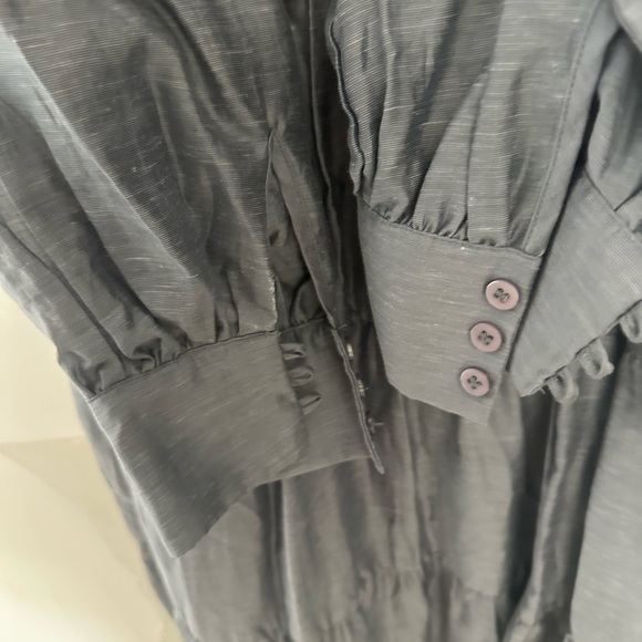 Anthropologie Charcoal Long-Sleeve Dress - Picture 4 of 8